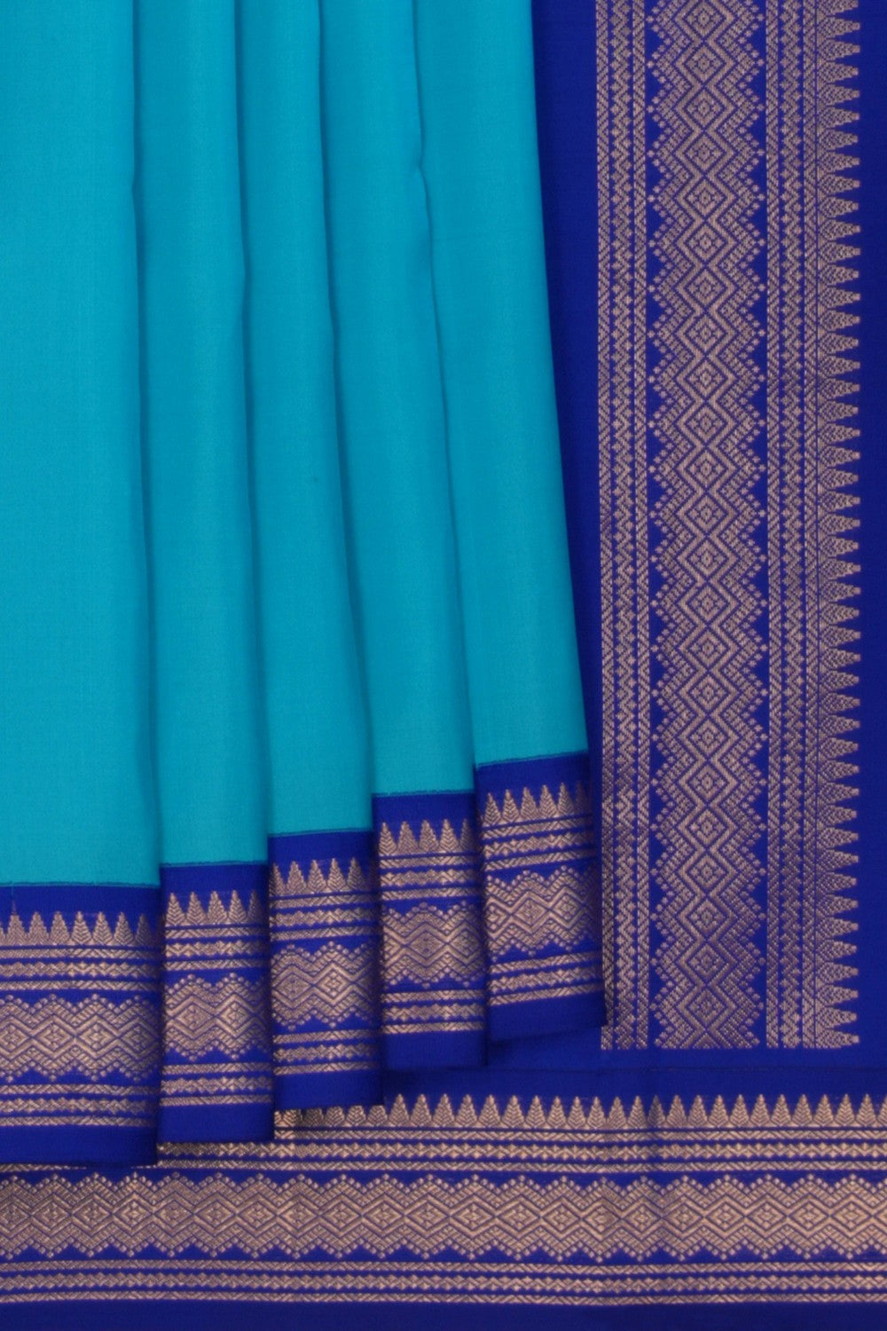 Image of Blue South Silk Saree